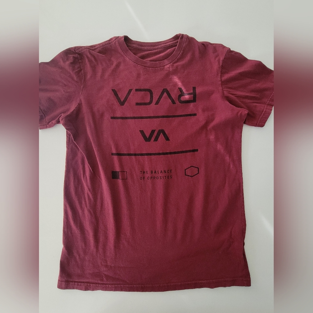 RVCA Maroon Graphic T-Shirt